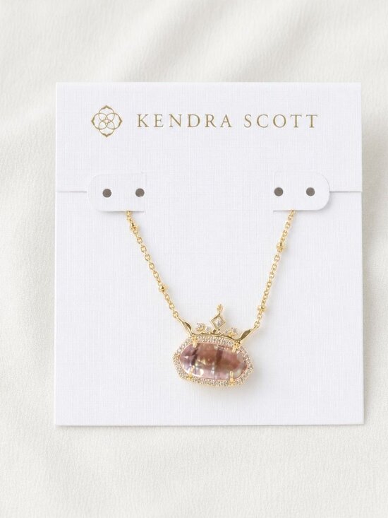 Kendra Scott Jewelry - Kendra Scott Disney Elisa Light Pink Abalone Gold 'Positive' Necklace | NEW